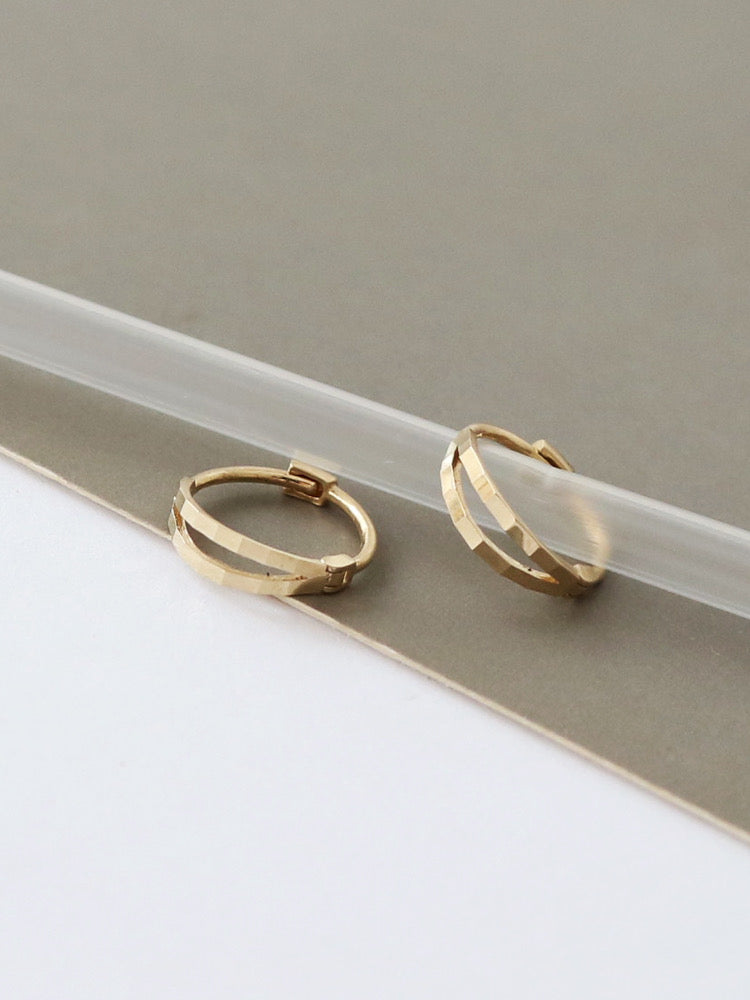 Barrette Huggie Hoops