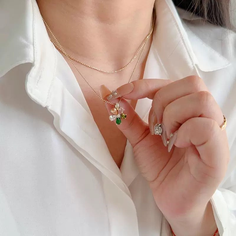 Splendid Colourful Flower Charm Pendant