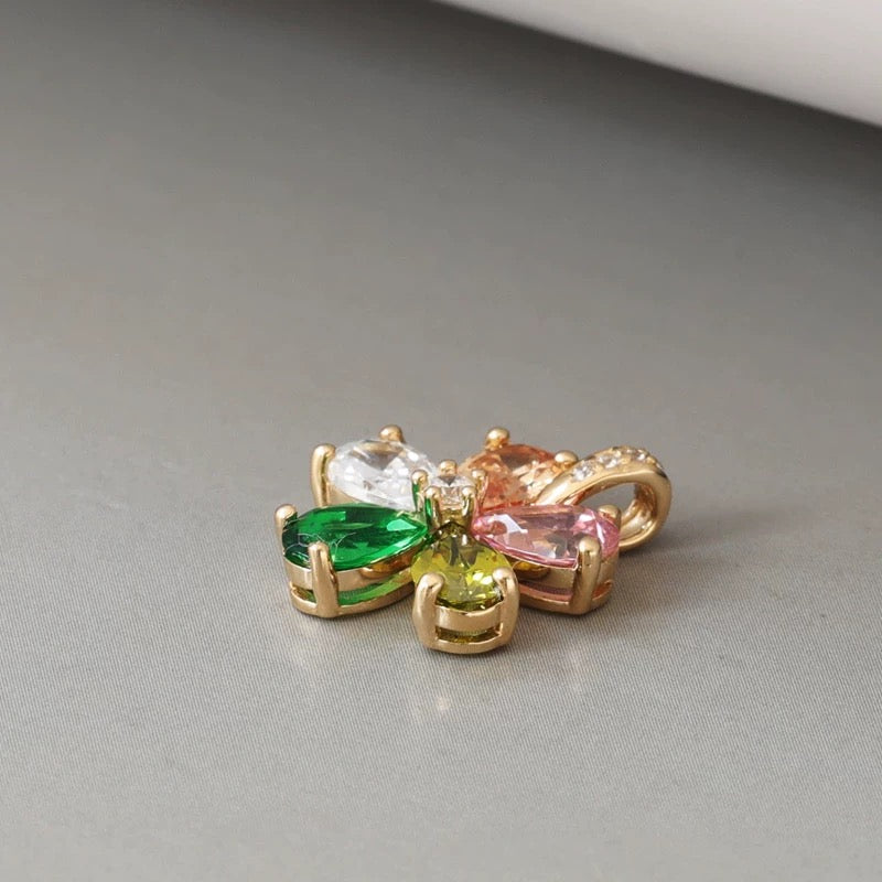 Splendid Colourful Flower Charm Pendant
