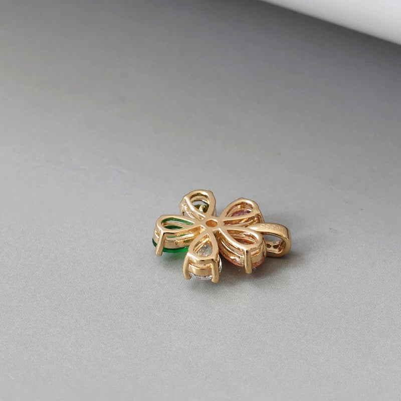 Splendid Colourful Flower Charm Pendant