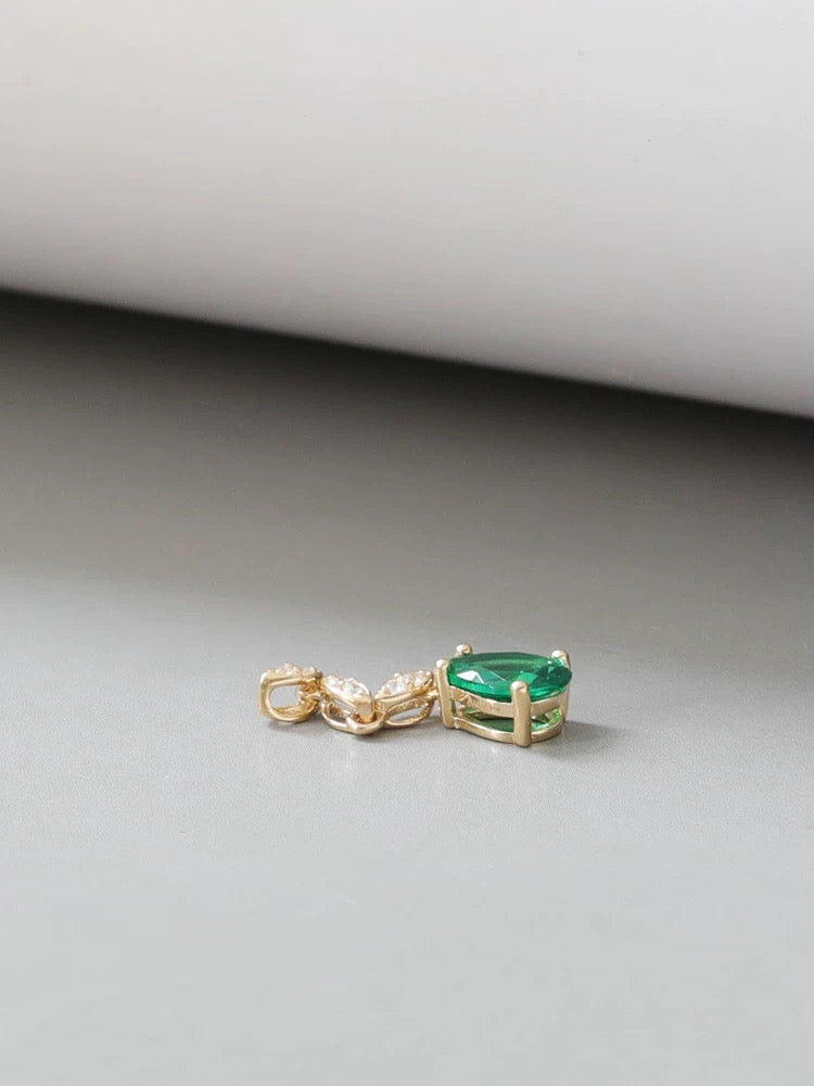 Ivy Green Goddess Charm Necklace