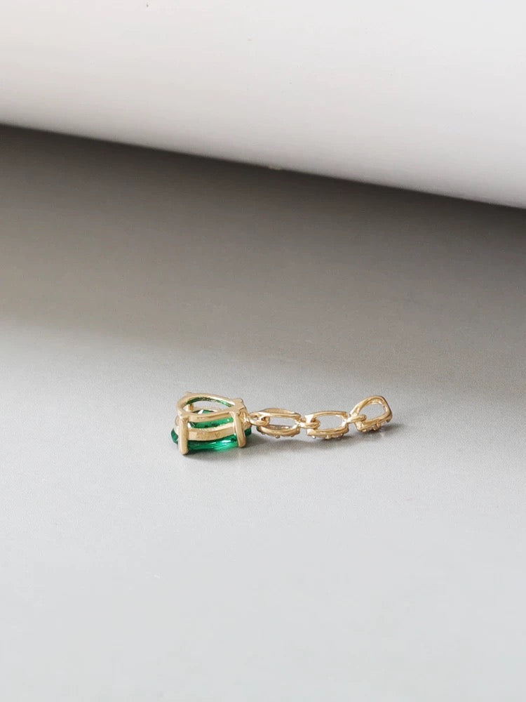 Ivy Green Goddess Charm Necklace