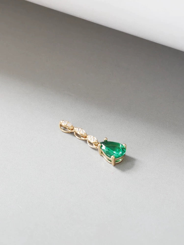 Ivy Green Goddess Charm Necklace