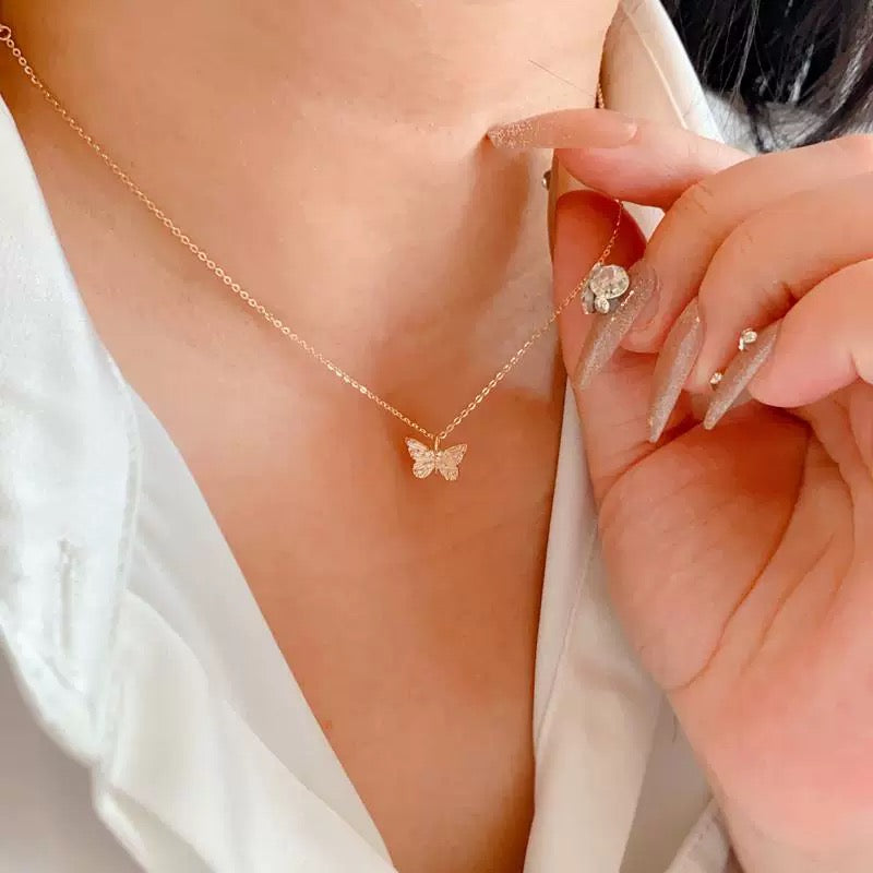 Elia Butterfly Charm Necklace