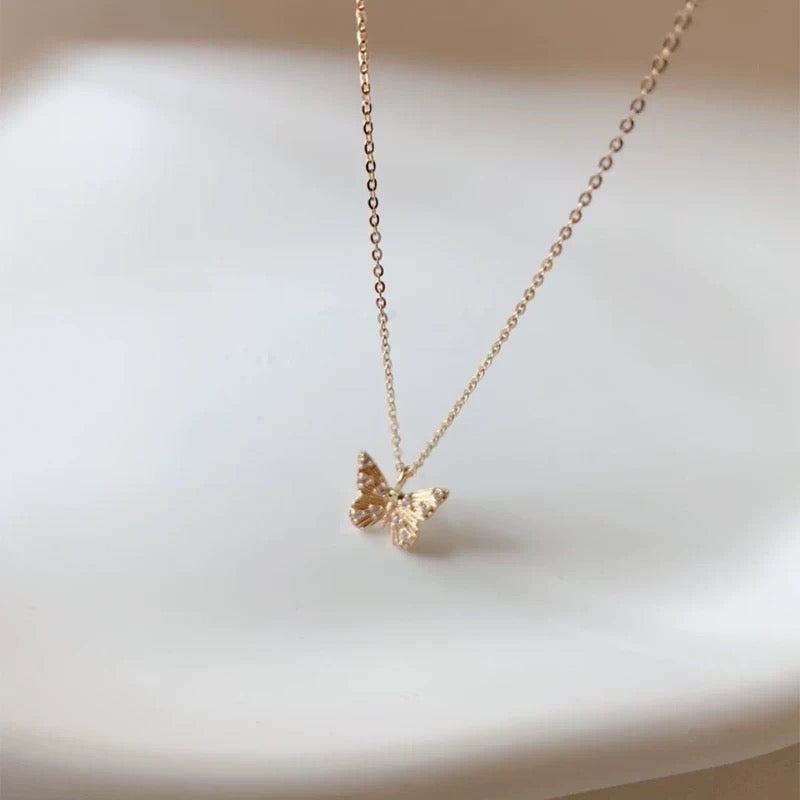Elia Butterfly Charm Necklace