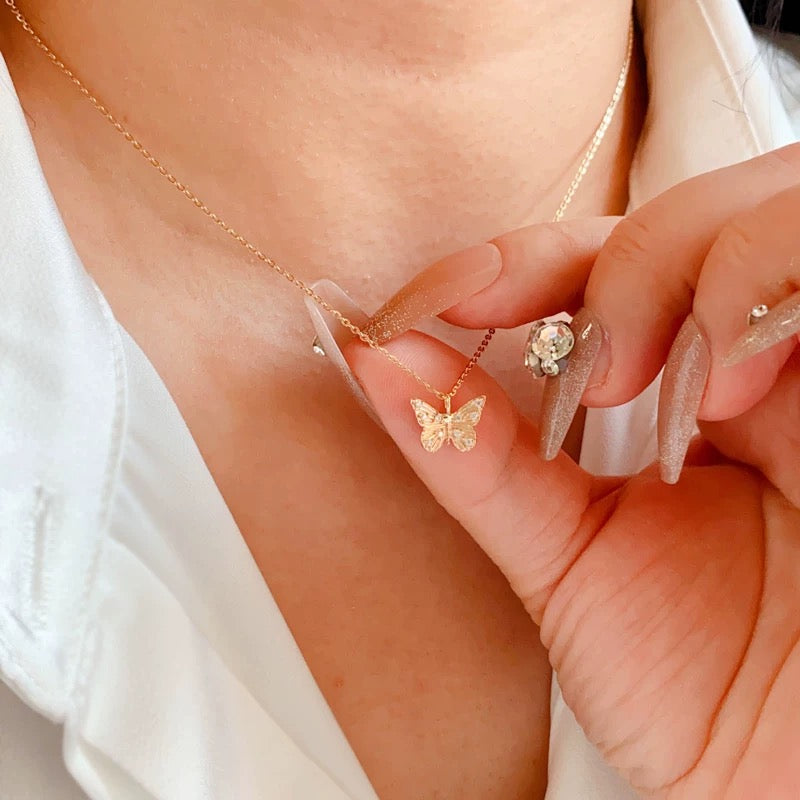 Elia Butterfly Charm Necklace
