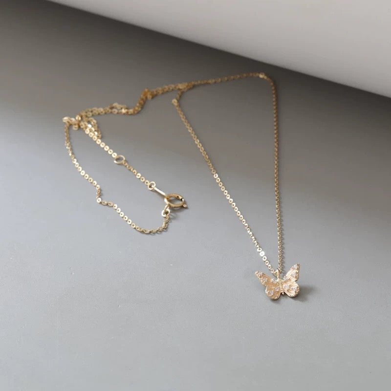 Elia Butterfly Charm Necklace