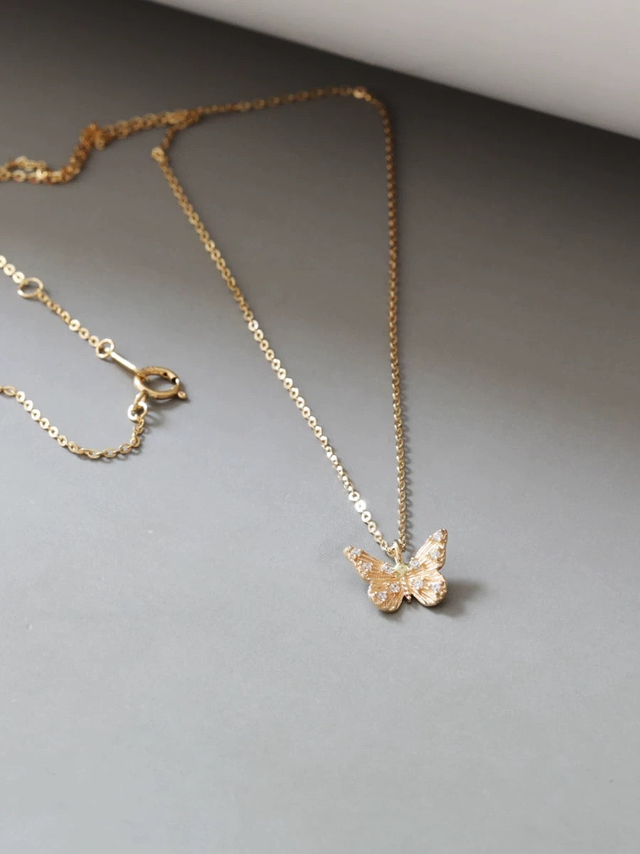 Elia Butterfly Charm Necklace