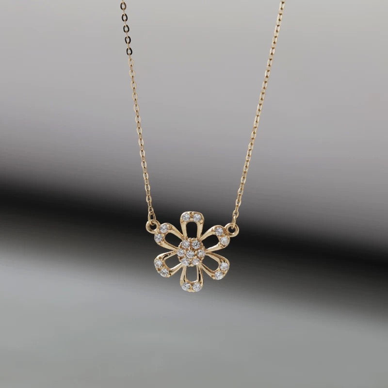 Ferris Flower Wheel Necklace