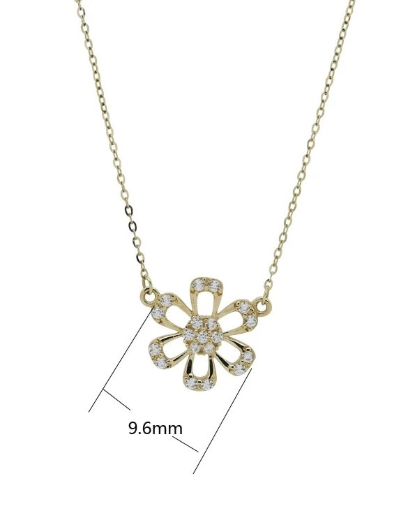 Ferris Flower Wheel Necklace