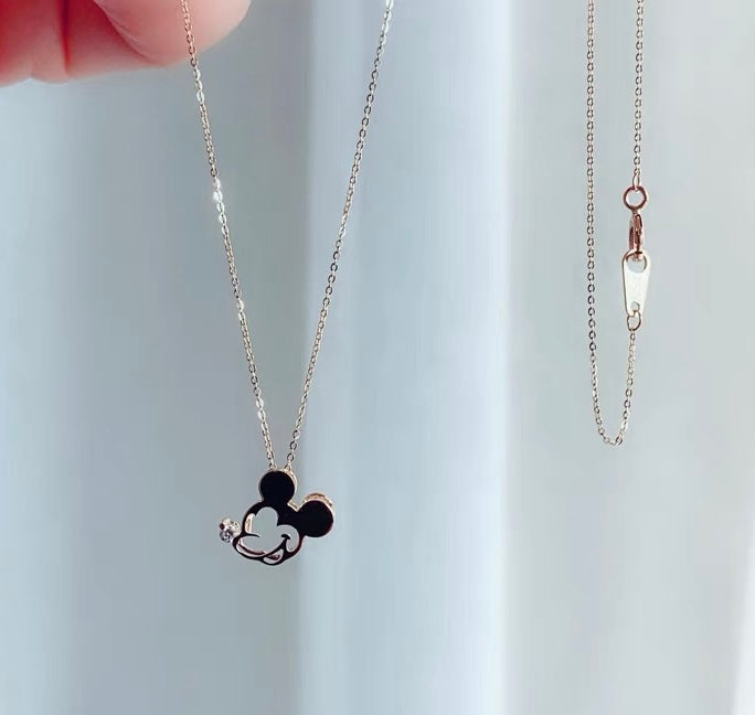 Mickey Mouse Head Charm Necklace