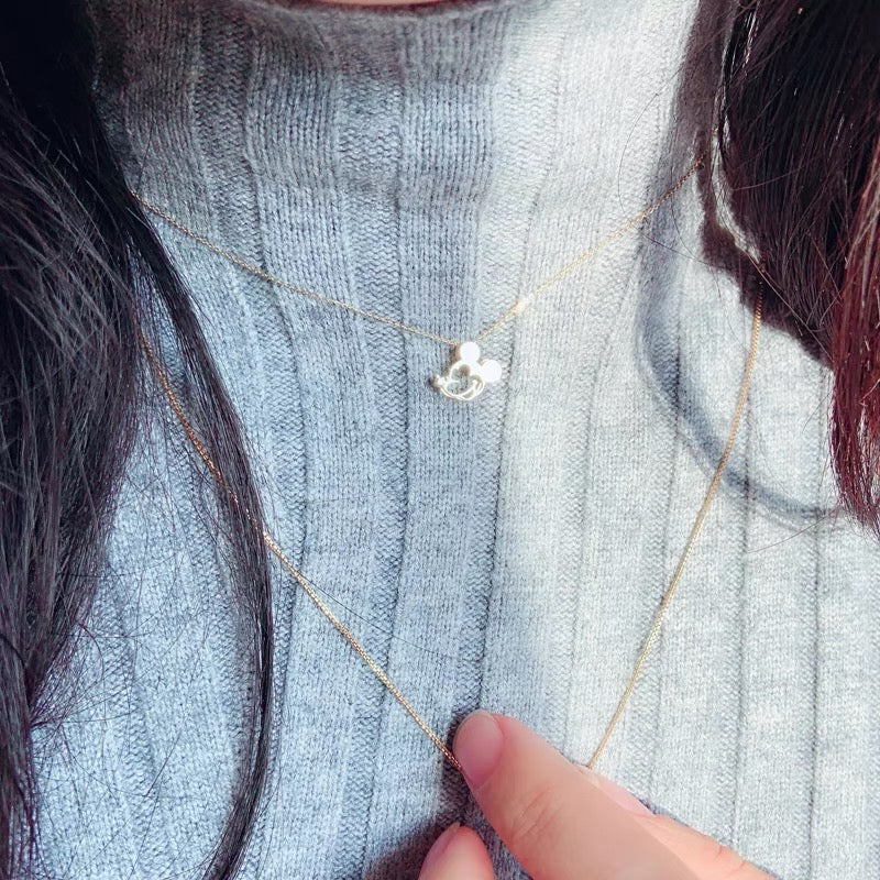 Mickey Mouse Head Charm Necklace