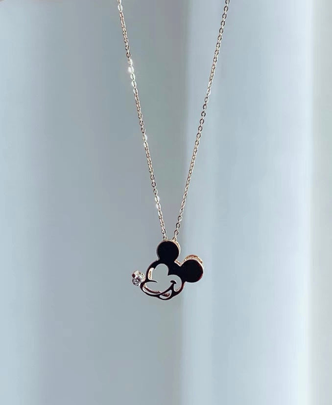 Mickey Mouse Head Charm Necklace