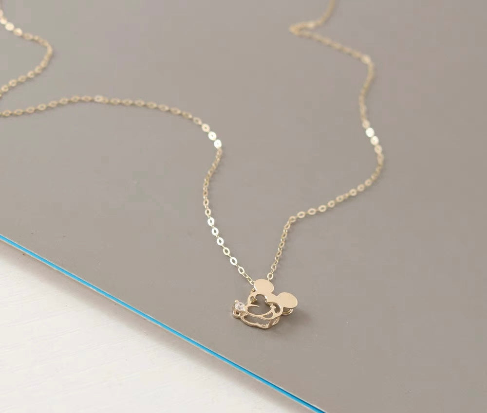 Mickey Mouse Head Charm Necklace