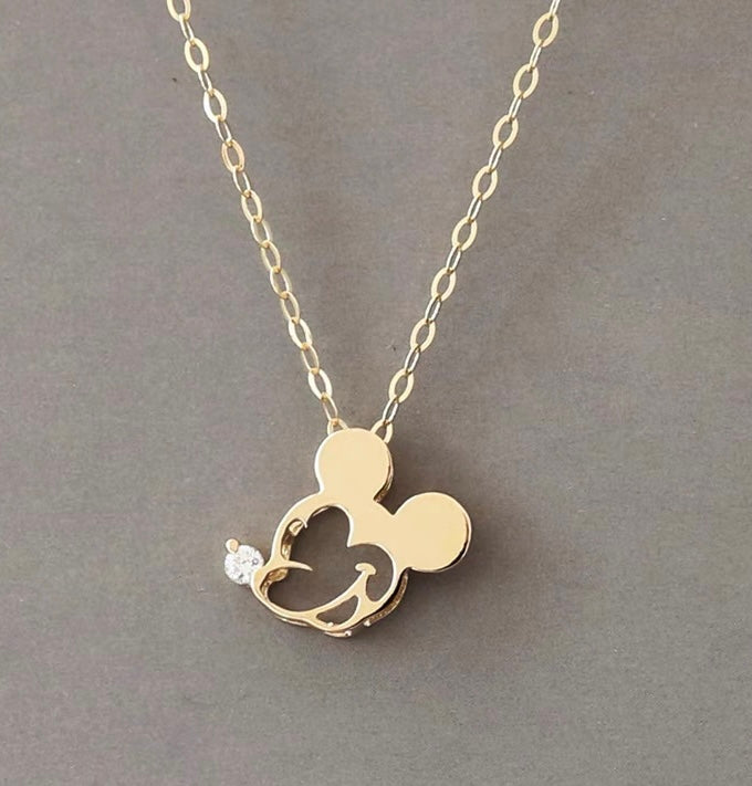 Mickey Mouse Head Charm Necklace
