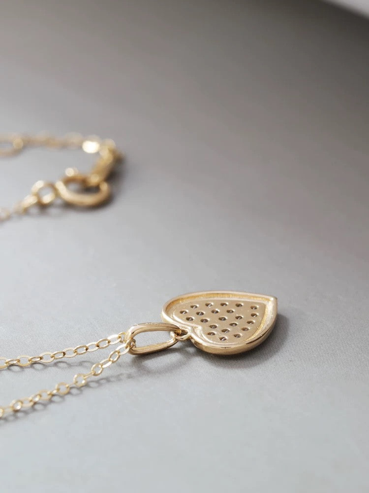 Bling Heart Charm Necklace