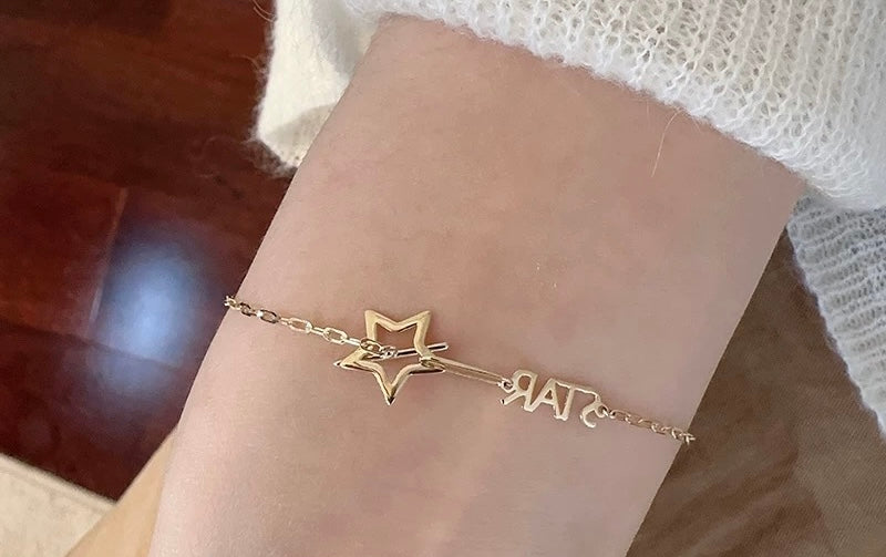 'Star' Motif Bar Bracelet