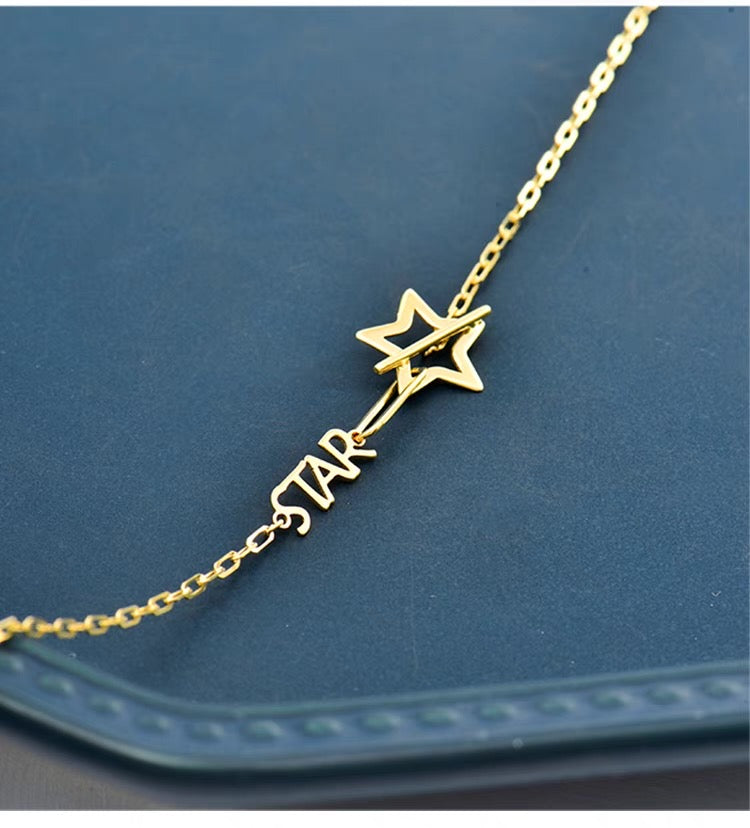 'Star' Motif Bar Bracelet