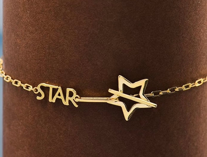 'Star' Motif Bar Bracelet
