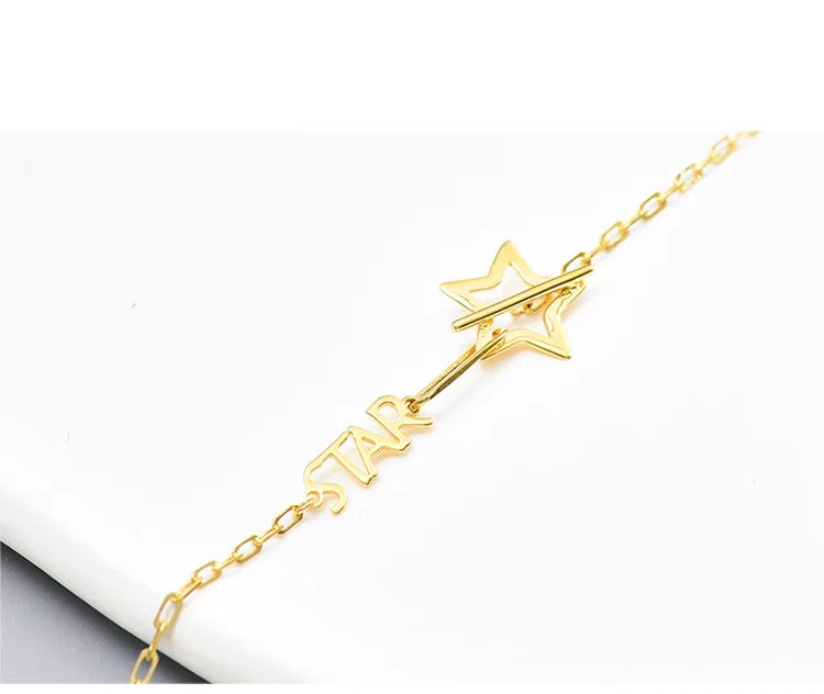'Star' Motif Bar Bracelet