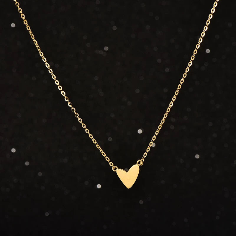 Stylised Heart Charm Bracelet & Necklace Set