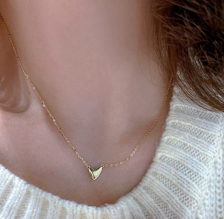 Stylised Heart Charm Bracelet & Necklace Set