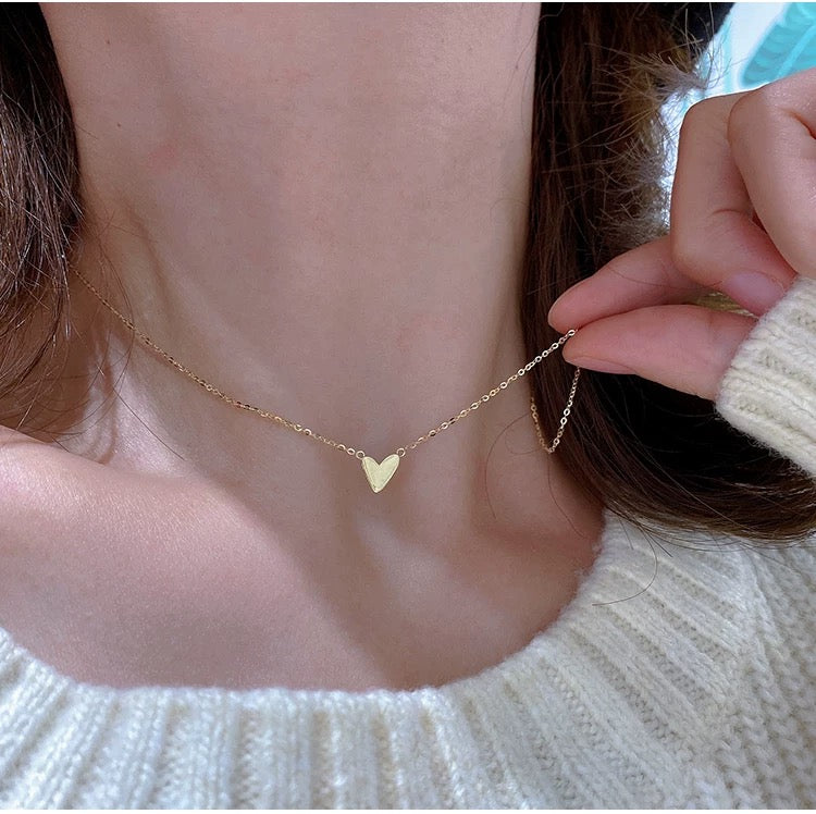 Stylised Heart Charm Bracelet & Necklace Set