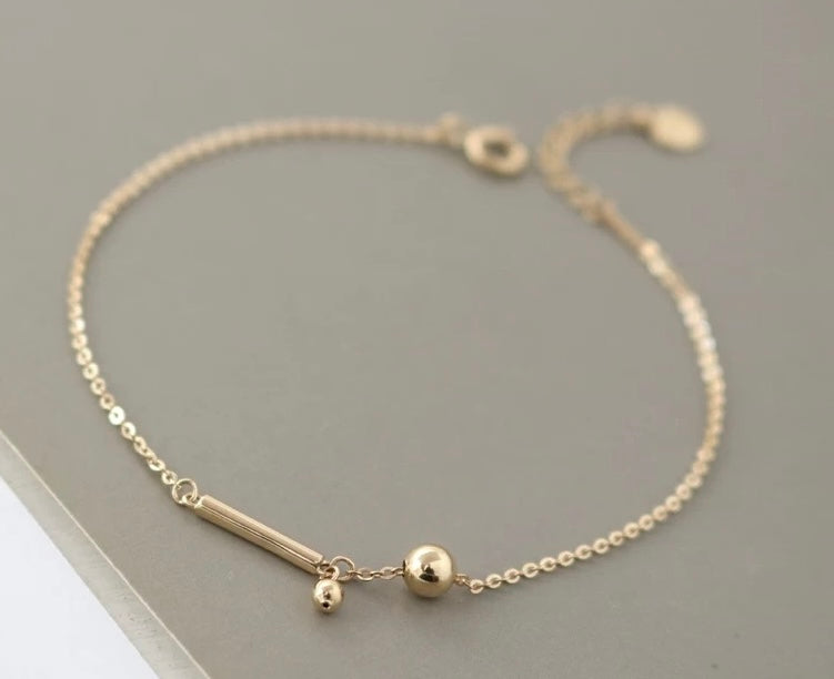 Bar & Dome Bracelet