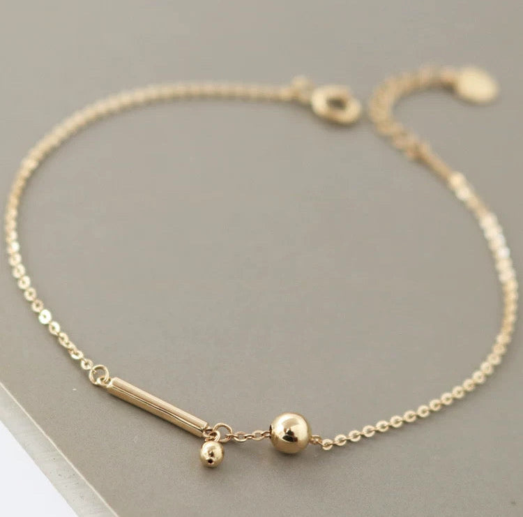 Bar & Dome Bracelet