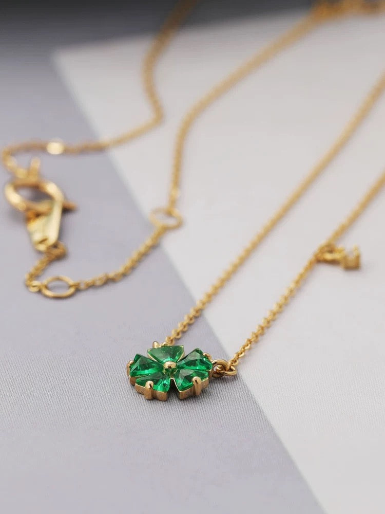 Segment Flower Collar Necklace