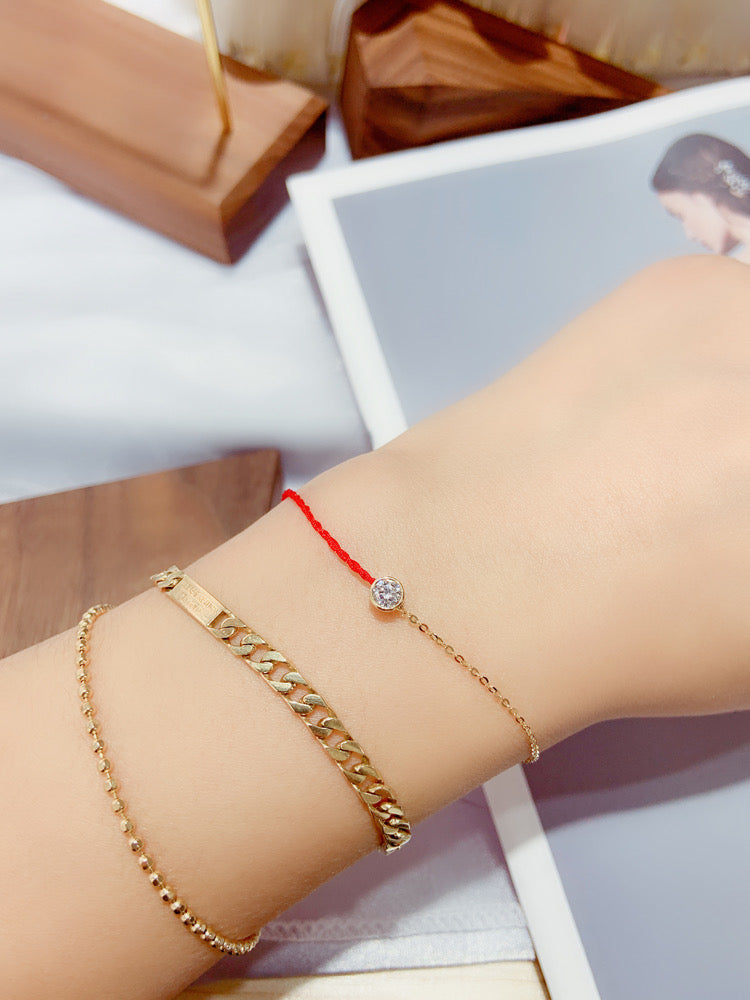 Bezel Friendship & Rope Bracelet