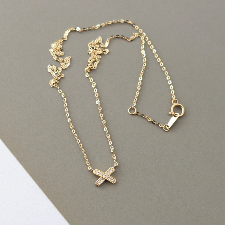 Kiss Cross Necklace