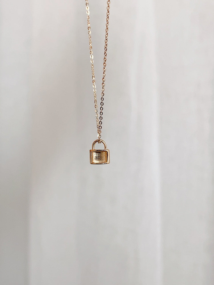 Fine Padlock Necklace