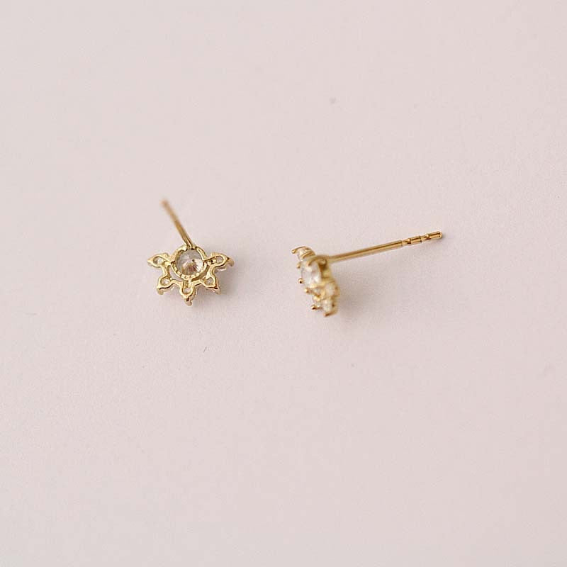 Rising Sun Stud Earrings