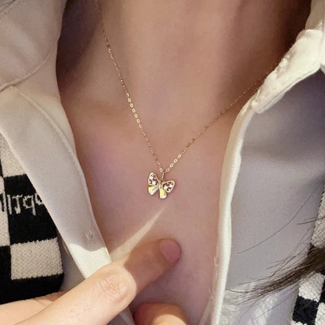 Billie Hair Bow Charm Necklace