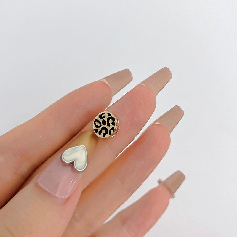 Leopard Print Button Charm Pendant