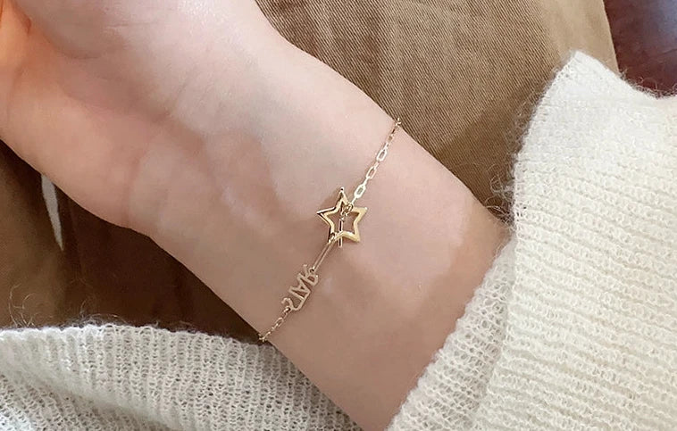 'Star' Motif Bar Bracelet