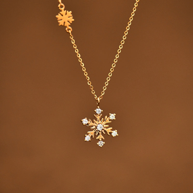 Moissanite Snowflake Necklace