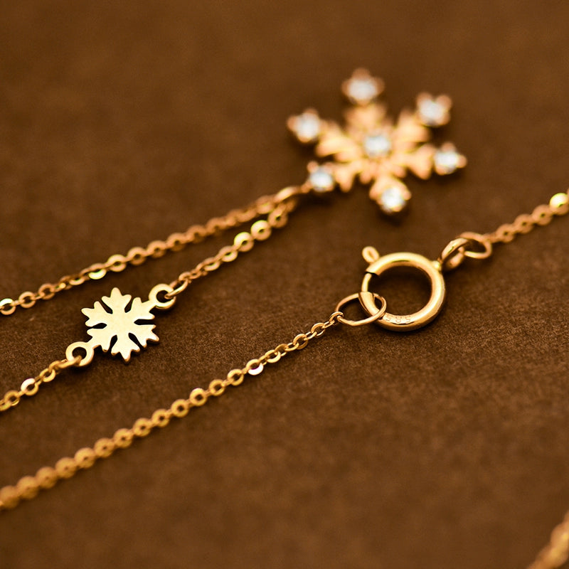 Moissanite Snowflake Necklace