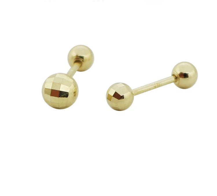 Disco Barbell Stud Earrings