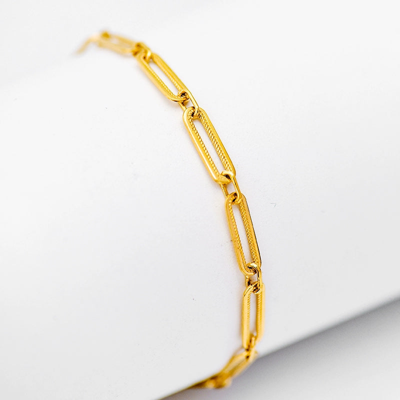 Chunky Paperclip Chain Bracelet