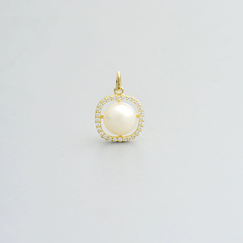 Orbital Pearl Charm Pendant