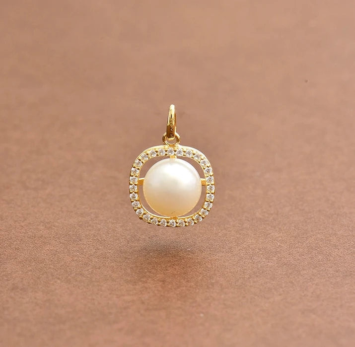 Orbital Pearl Charm Pendant
