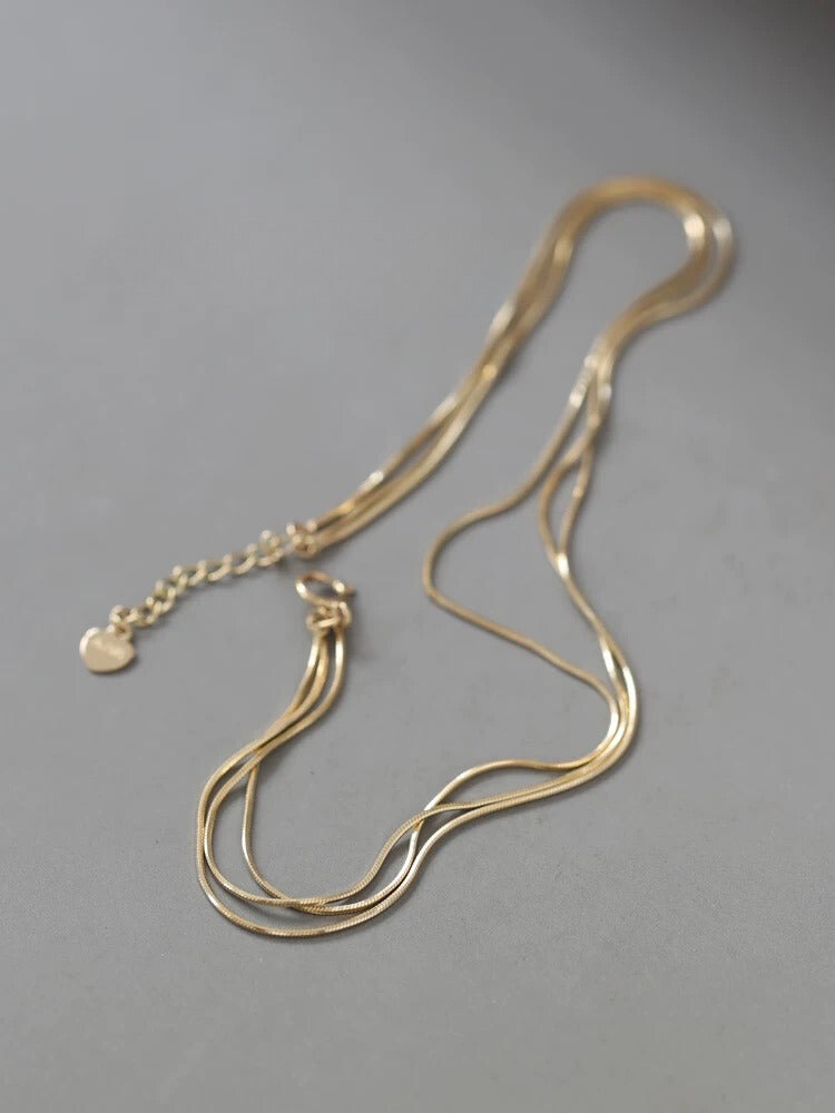 Fine Snake Rope Stack Bracelet