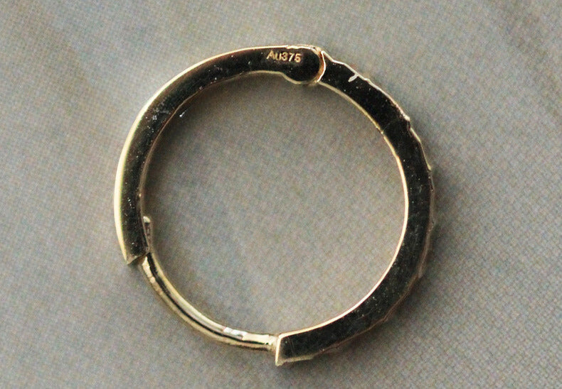 Mirror Cut Huggie Hoops