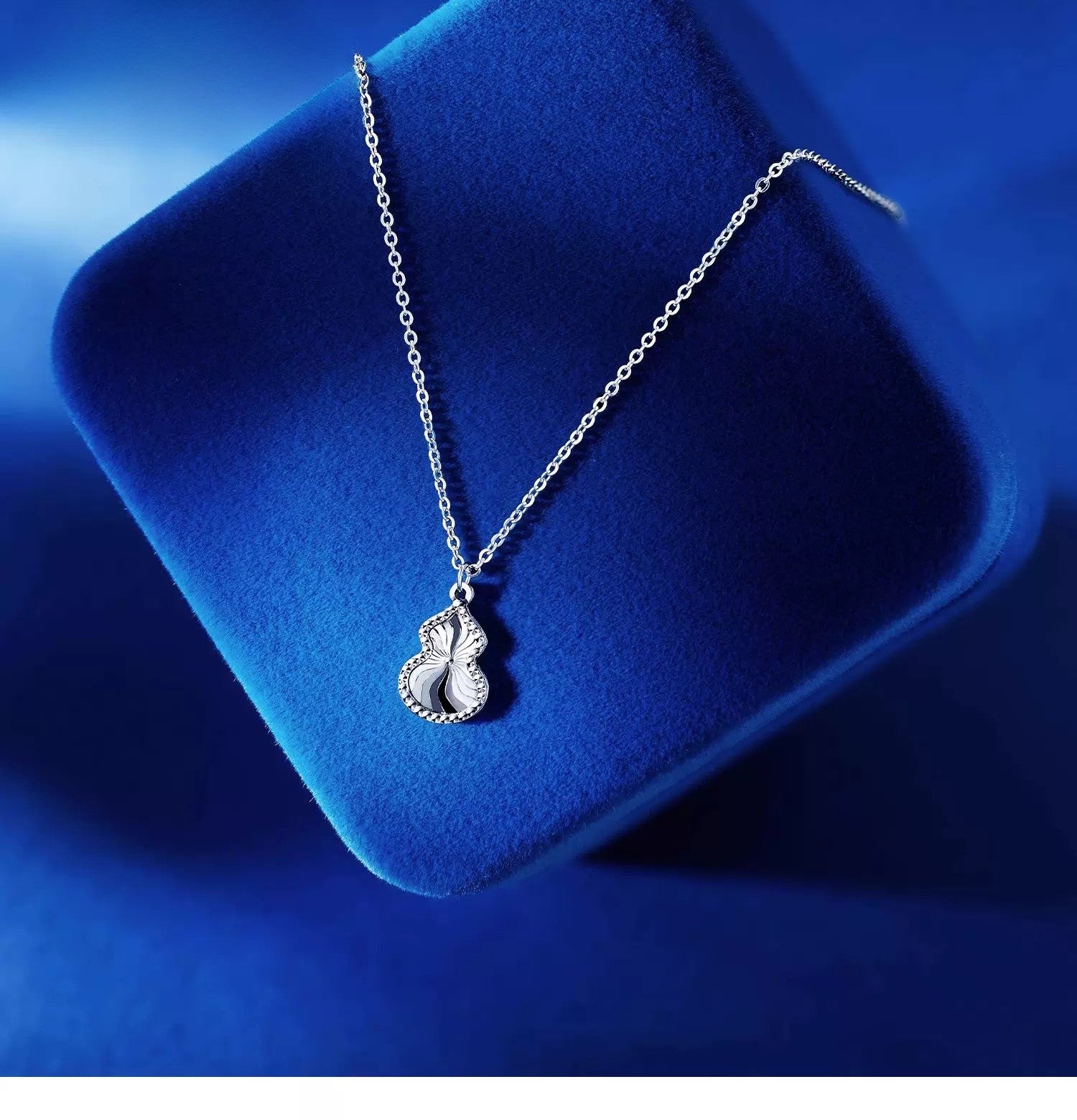 Spiralled Genie Bottle Charm Necklace