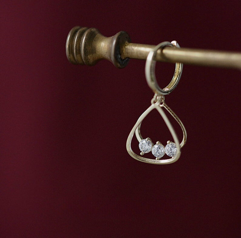 Birdcage Jewels Huggie Hoops