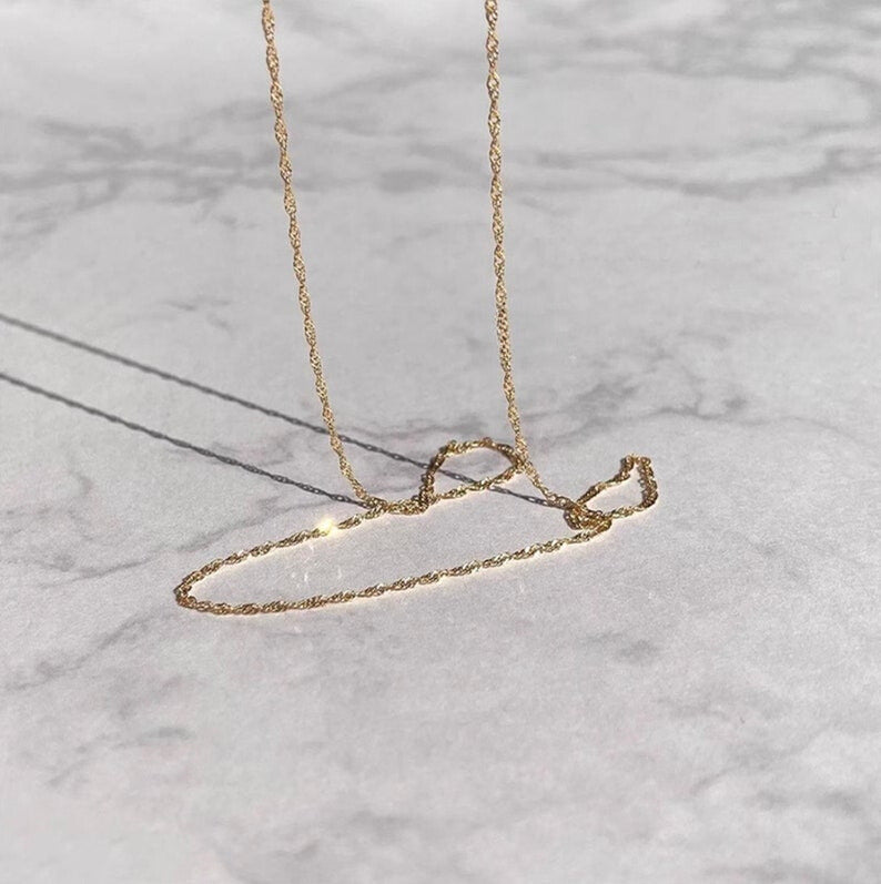 Rope Fine Chain Necklace