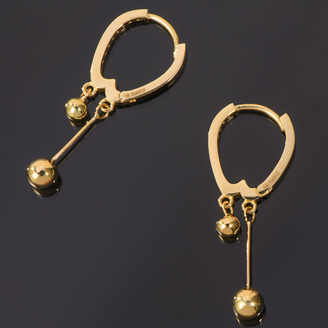 Twin Bell Hoop Earrings