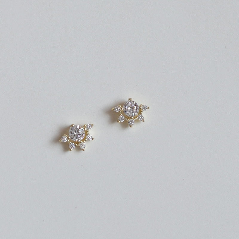 Rising Sun Stud Earrings